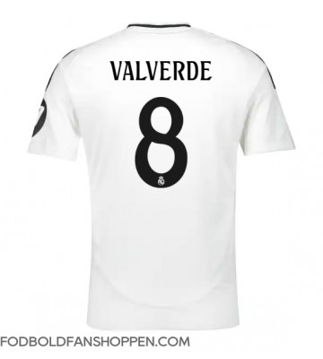 Real Madrid Federico Valverde #8 Hjemmebanetrøje 2024-25 Kortærmet